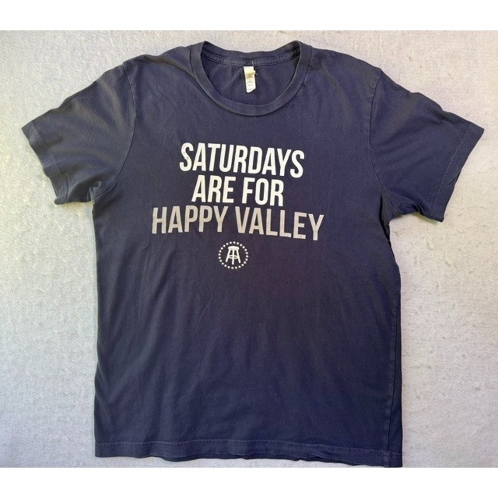 Barstool Sports Penn State T Shirt LRG Blue Saturdays Are For Happy Valley